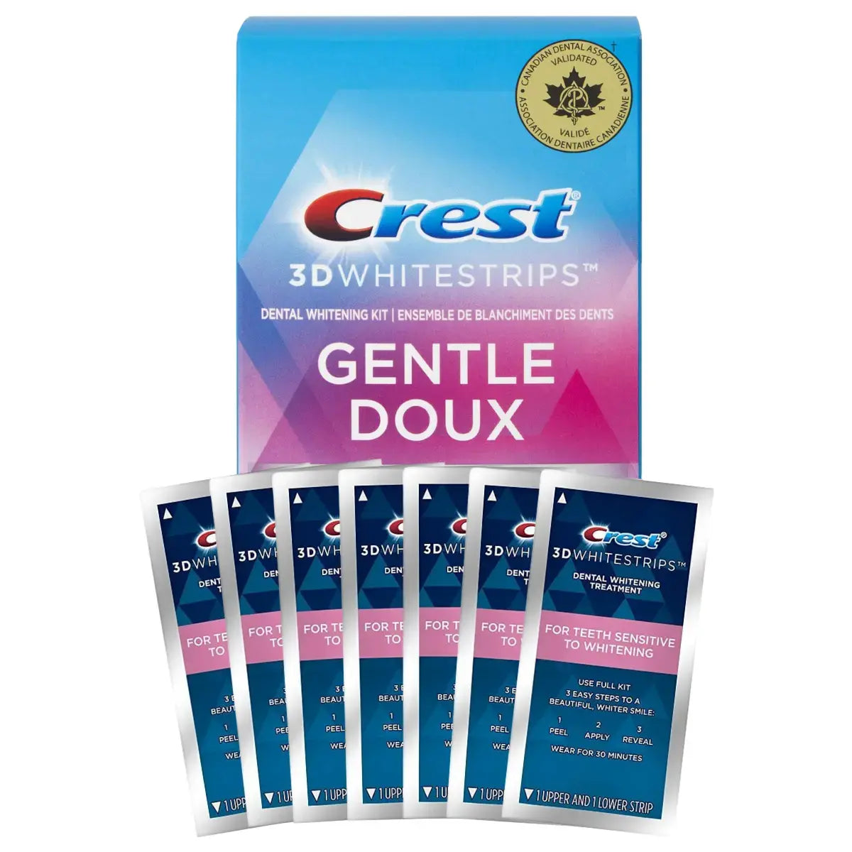 Whitening strips Crest Gentle Doux Whitestrips