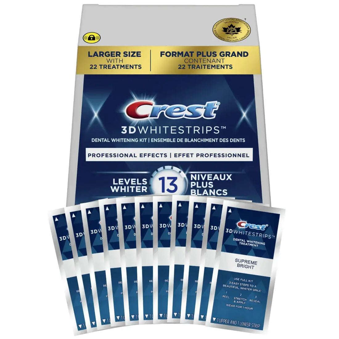 Whitening strips Crest Professional Effects 13 Levels Whiter Whitestrips