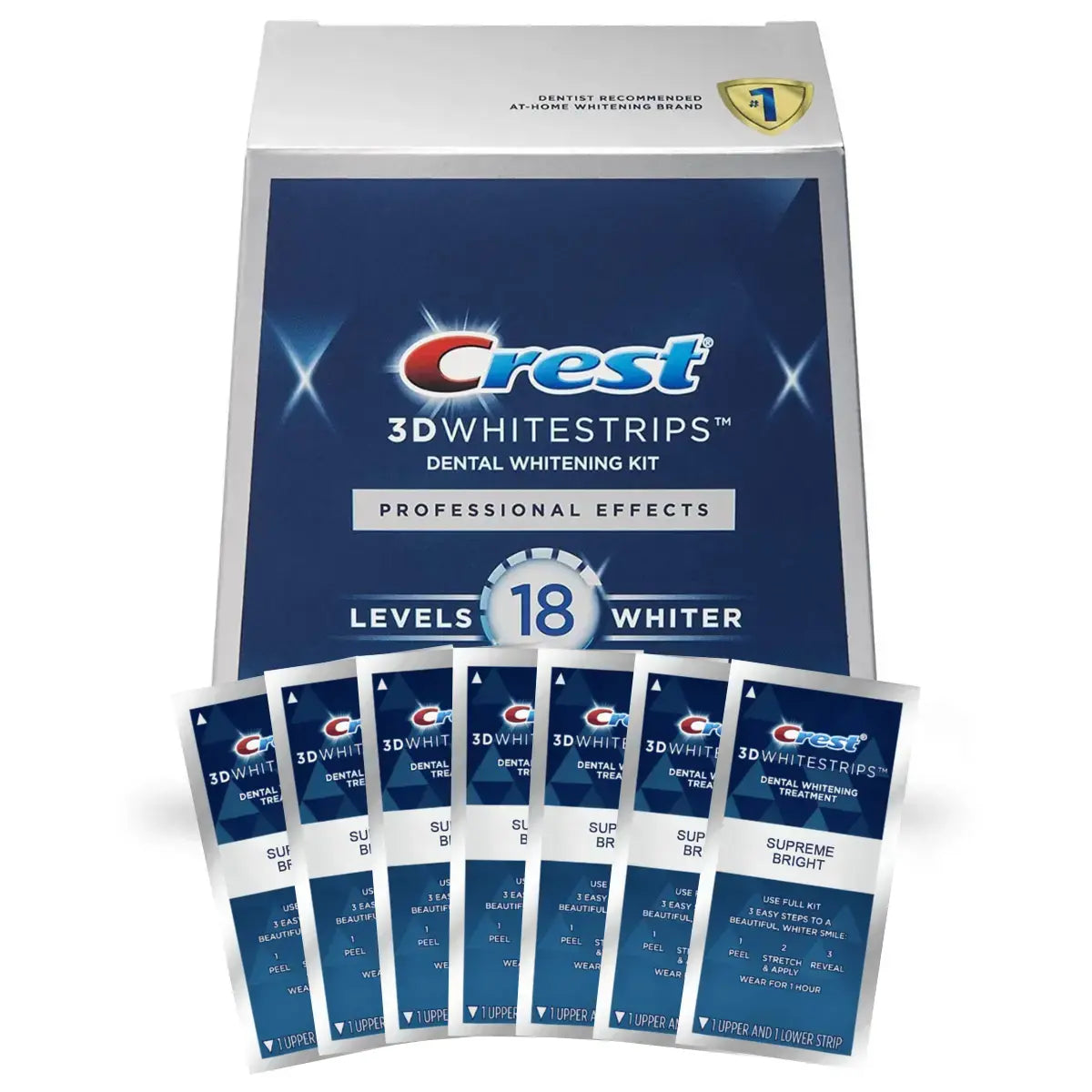 Whitening strips Crest Professional-Level 18 Whitestrips