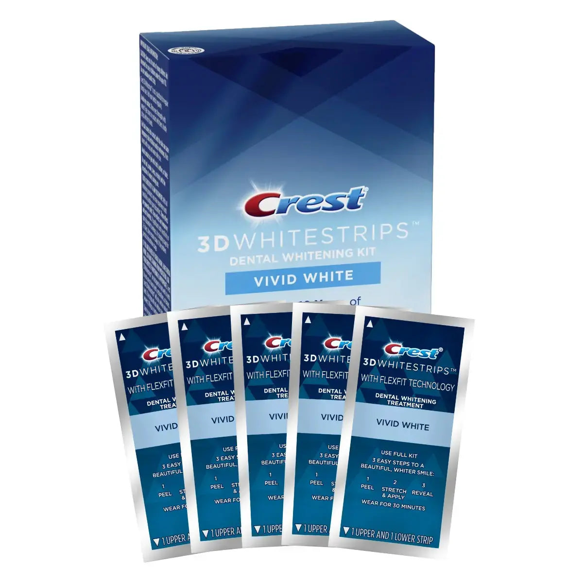 Whitening Strips Crest 3D Whitestrips Vivid