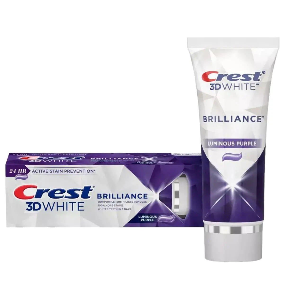 Toothpaste Crest 3D White Brilliance Luminous Purple 99g