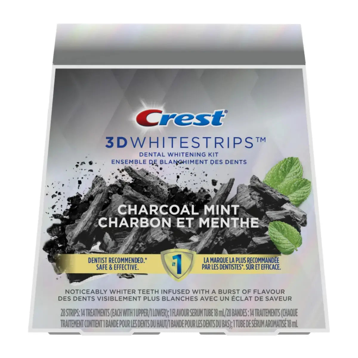 Whitening strips Crest Brilliance White Charcoal Mint Whitestrips