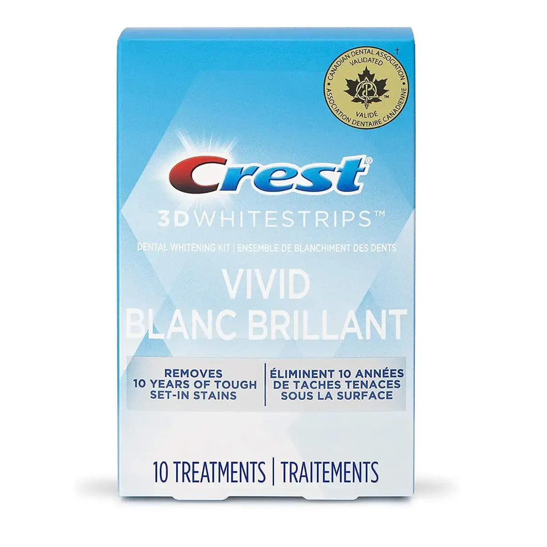 Whitening strips Crest Vivid Blanc Brillant Whitestrips