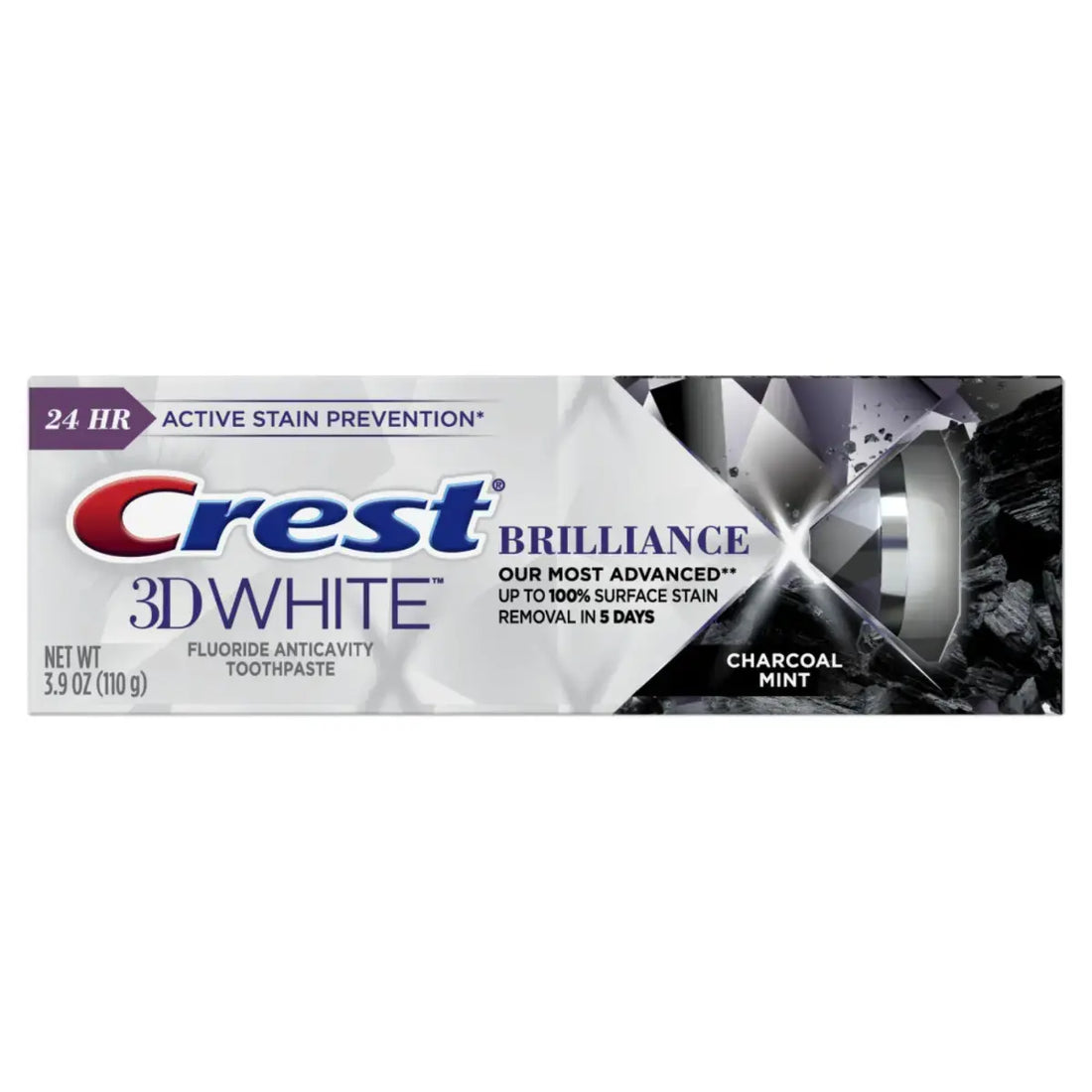 Toothpaste Crest 3D White Brilliance Charcoal Mint 110g